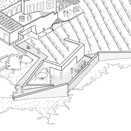 Vernacular Stone Wine-experiencecentre embedded into a Tuscany Heritage winery and vineyard Arcaded stone farmhouse renovation in Tuscany with biobased materials by Eclective Studio.