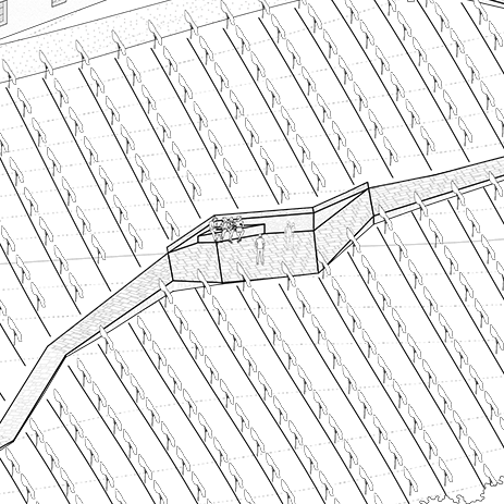 Vernacular Stone Wine-experiencecentre embedded into a Tuscany Heritage winery and vineyard Arcaded stone farmhouse renovation in Tuscany with biobased materials by Eclective Studio.